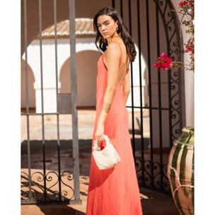 Vestido largo de tirantes