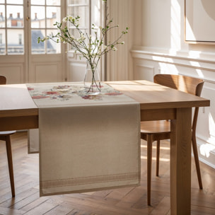 Chemin de table SAMIR NATURALE - aspect textile