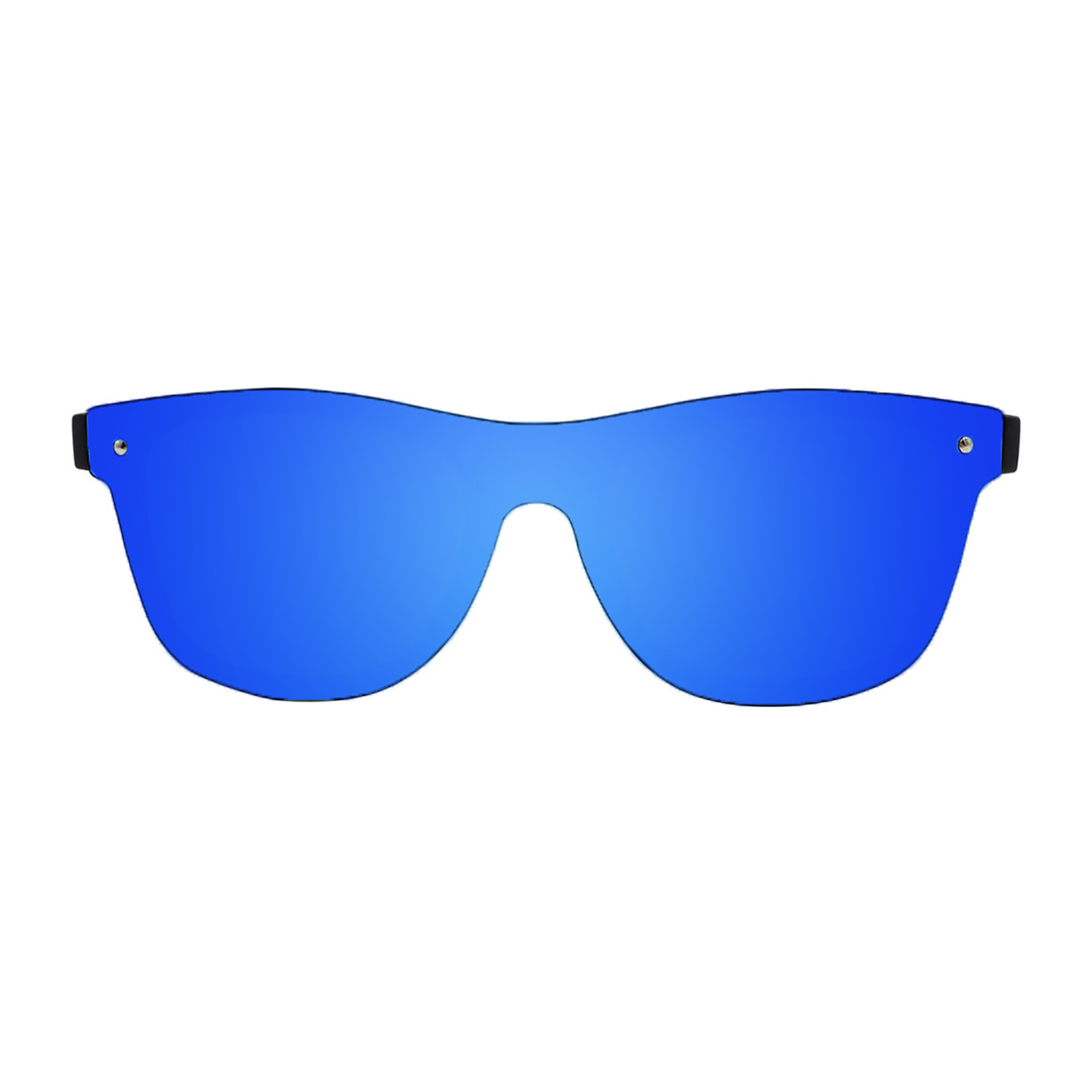 Gafas de sol OCEAN MESSINA - Negro mate / Plana azul revo