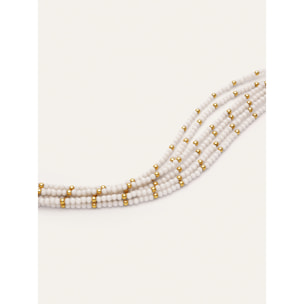 Pulsera Cleopatra Blanch Acero Baño Oro