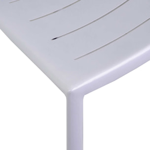 Sedia Vacchetti Delta in alluminio bianco cm45x59,5h85