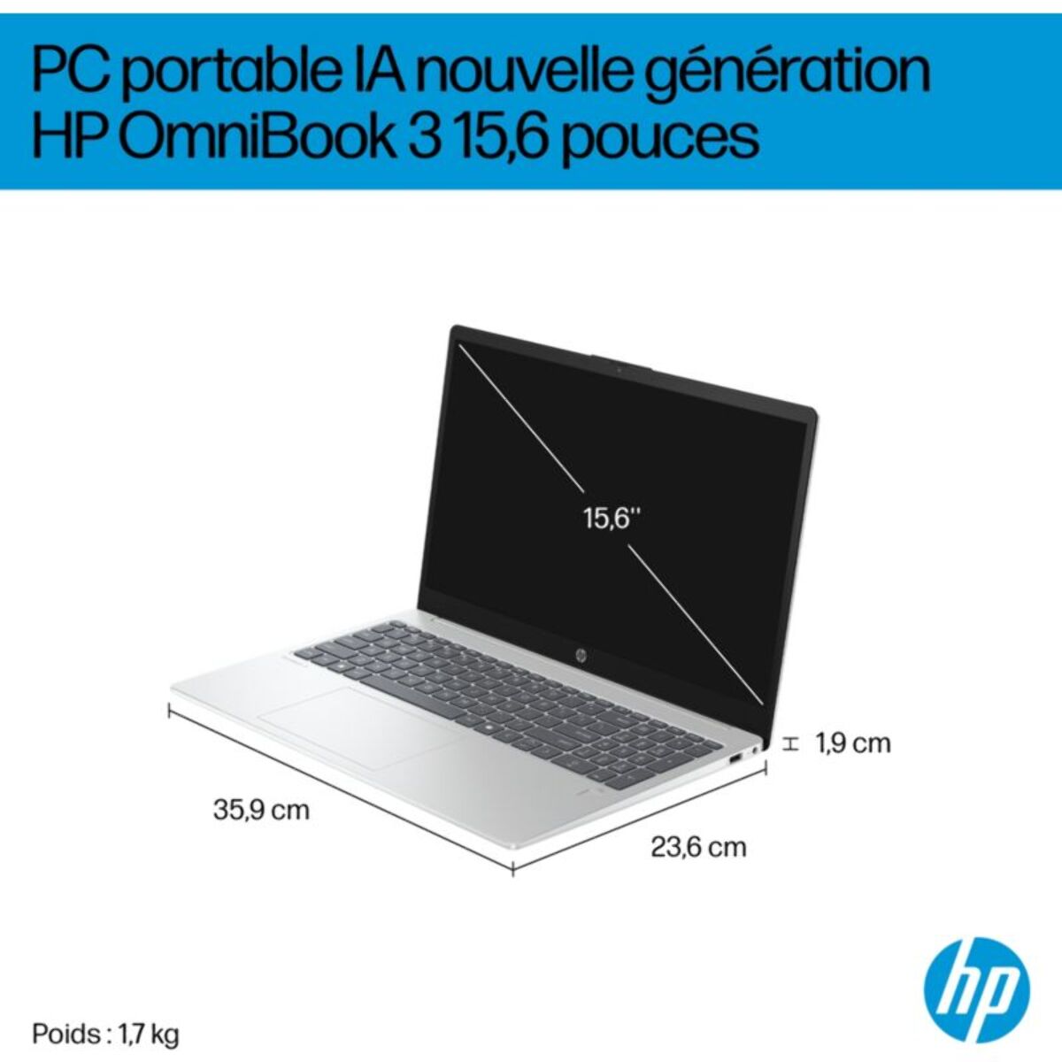 Ordinateur portable HP OmniBook 3 15-fn0013nf Copilot+