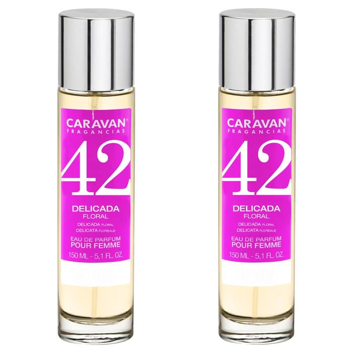 Caravan fragancias set de 2 frascos perfume de mujer nº42, de 150 ml