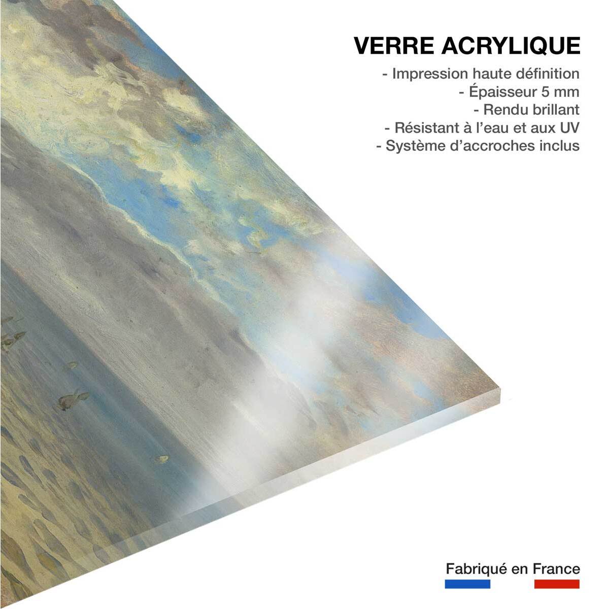 Tableau célèbre de Delacroix La mer à Dieppe Tableau plexiglas