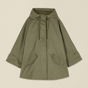 Oltre - Parka oversize con capucha - Verde militare