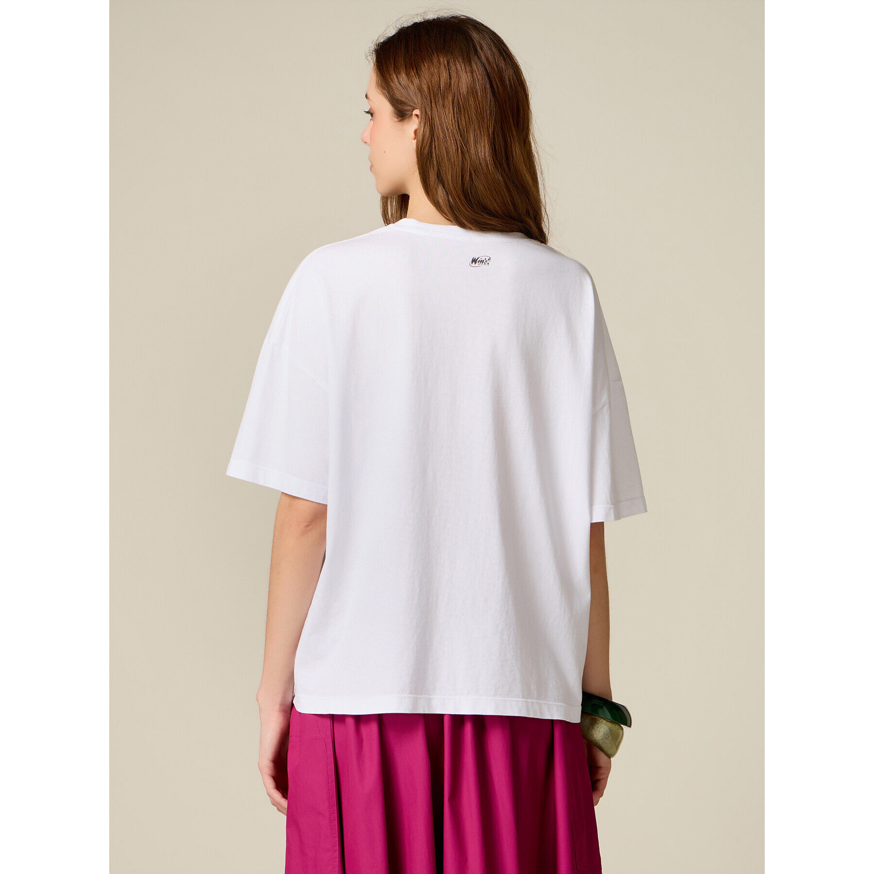 Oltre - T-shirt Winx con castoni - Bianco