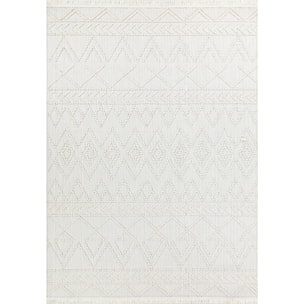 Bali - tapis moderne aztèque, crème