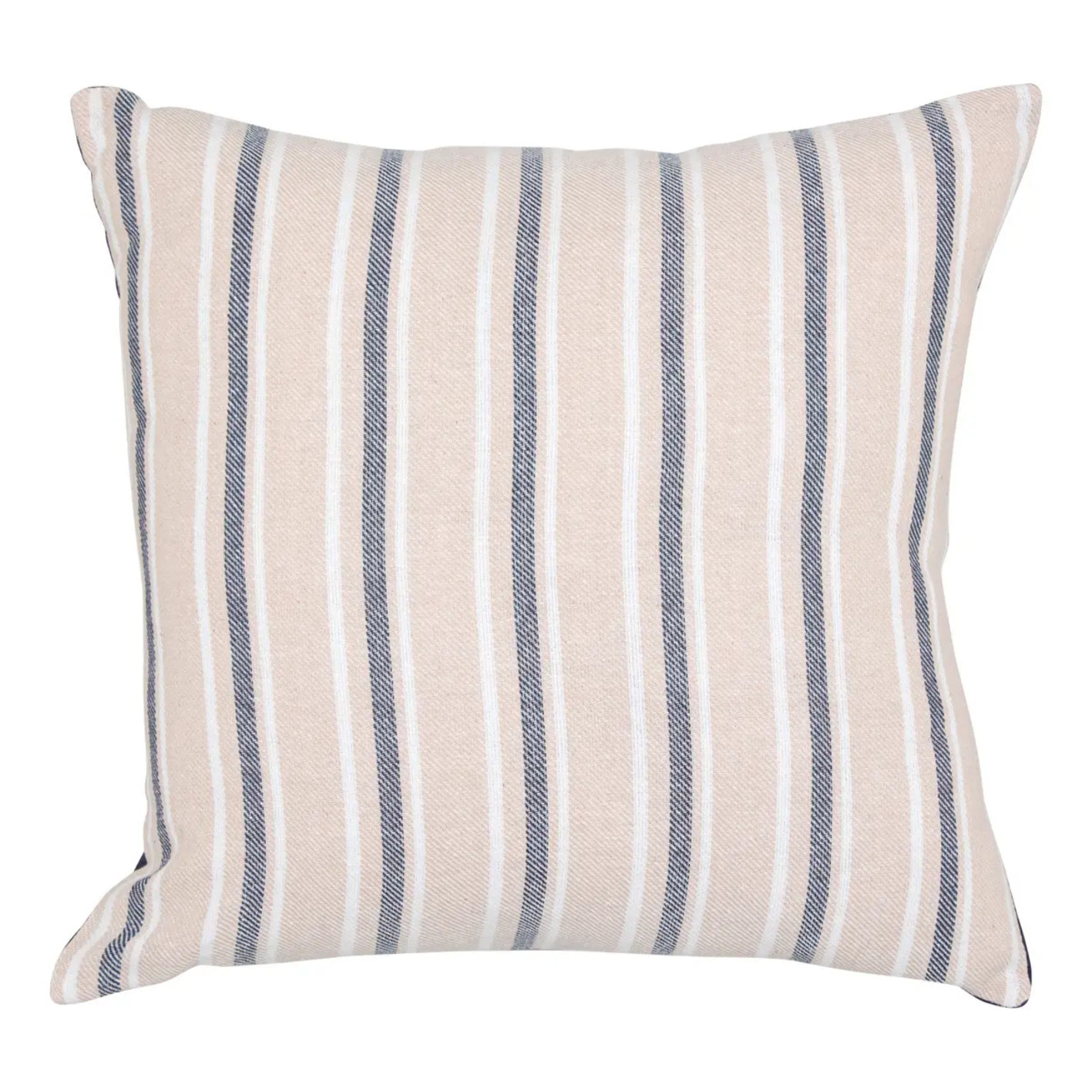 Coussin Groove 40x40cm rayé bleu navy