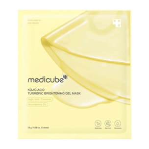 4x Mascarilla facial Kojic Acid Turmeric Brightening Gel Mask Medicube 28 g