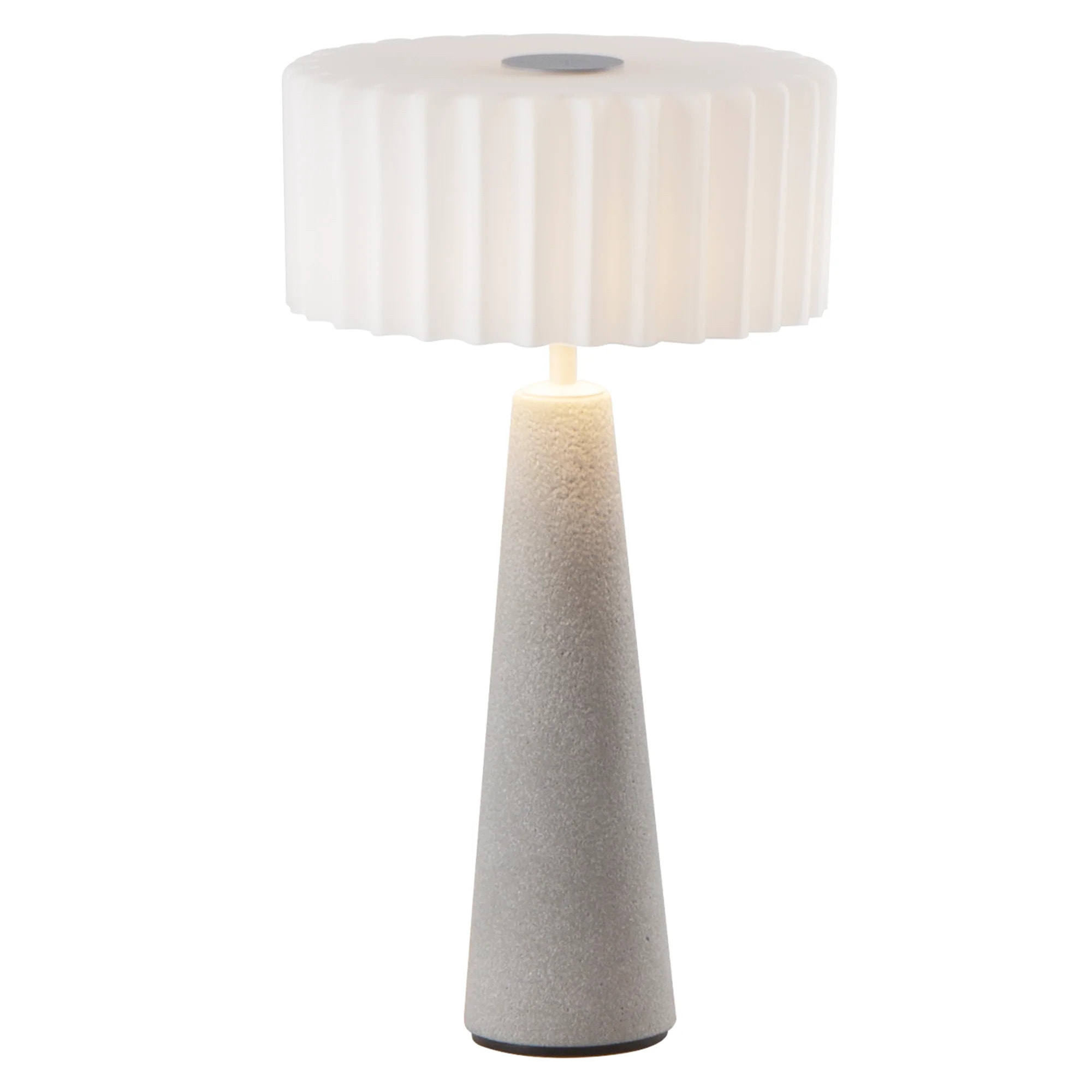 Lampe de table sans fil béton BLOK H30CM