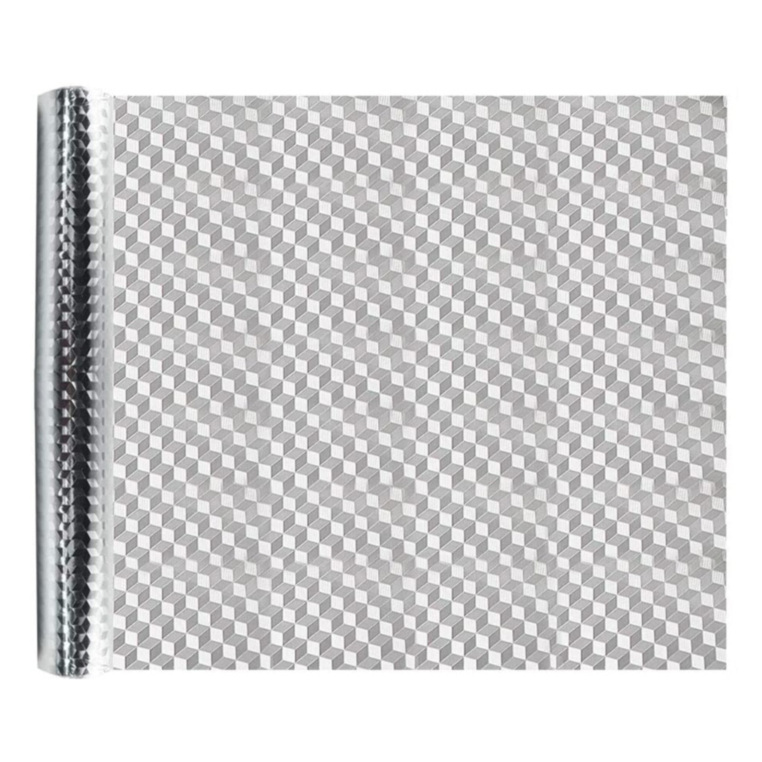 Rouleau adhésif aluminium au mètre - revêtement mural meuble de protection auto-adhésif étanche