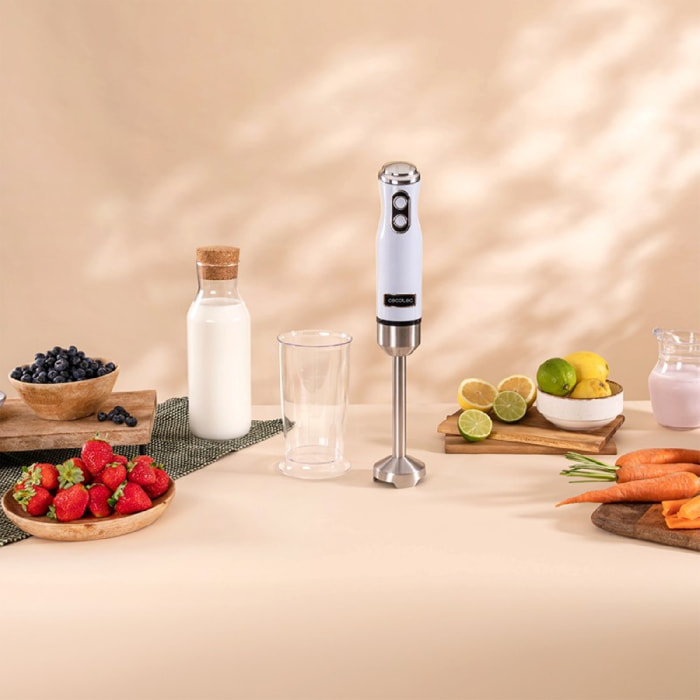Cecotec Frullatore a mano Power RetroBlue 1200MAX