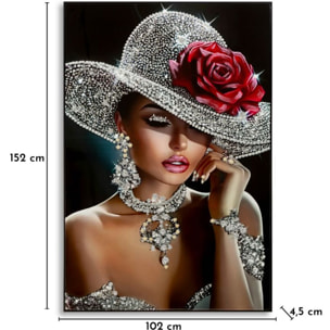 STAMPA DIPINTA SU TELA LACCATA ORLEANS -A- CM 102X4,5X152