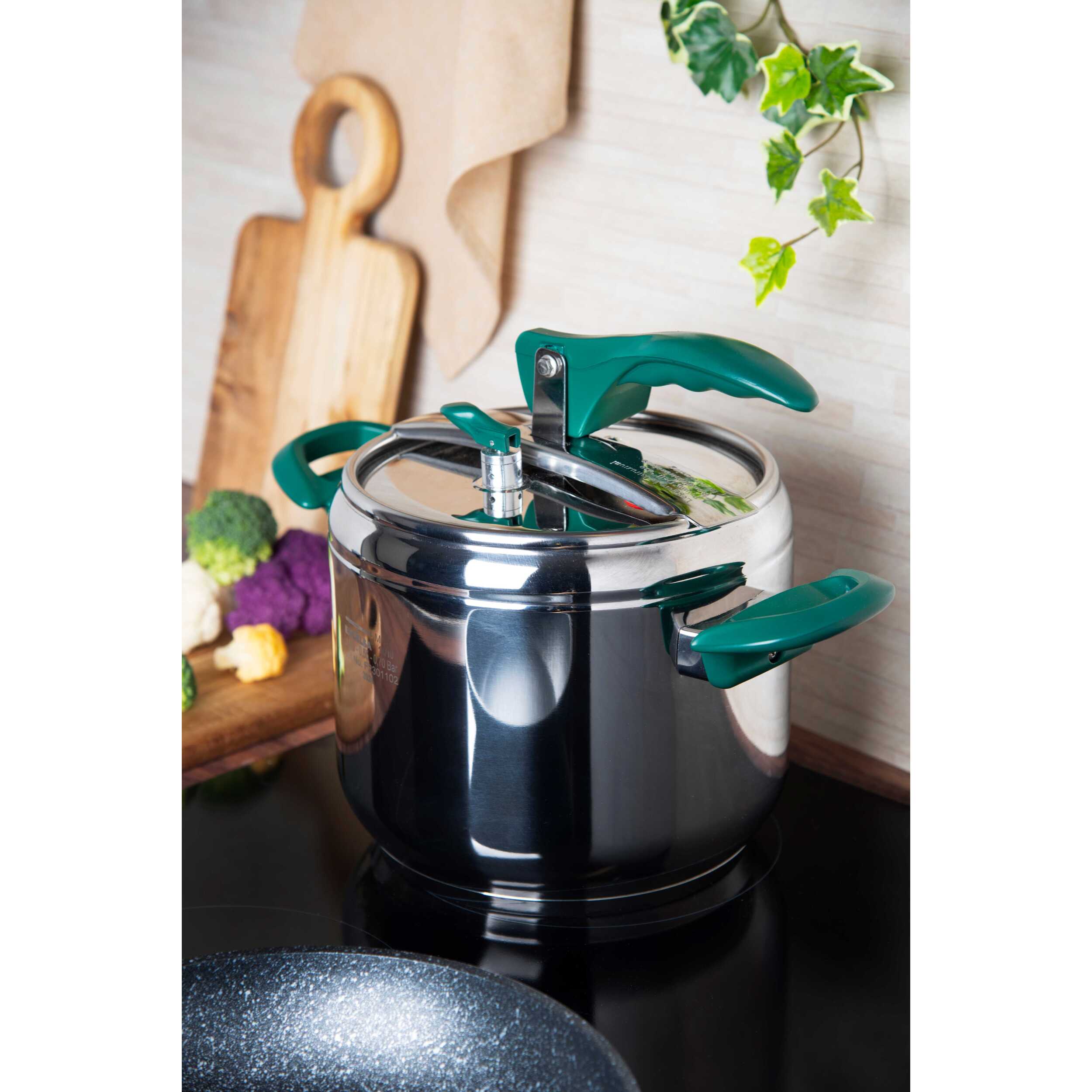 Cocotte-minute 5 litres Excelsa- Cook Color, Acier Argenté