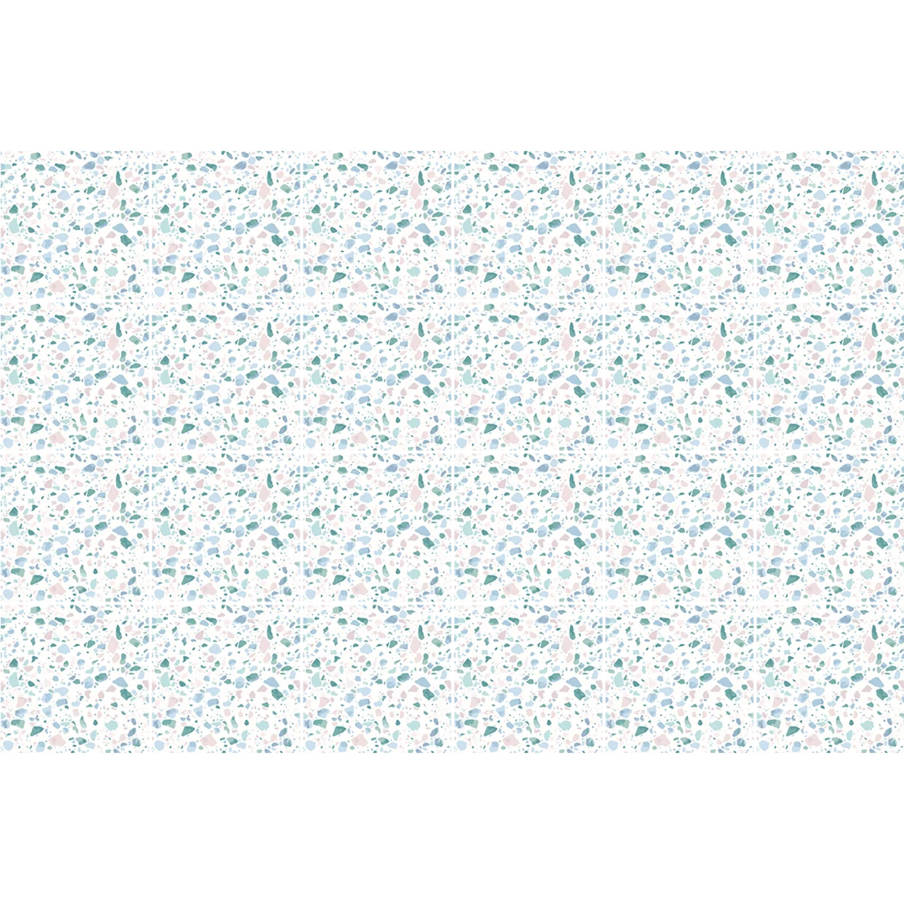 Sticker carrelage - Ambiance Sticker - 24 CARREAUX DE CIMENT TERRAZZO SANA - CARREAUX - 10x10cm