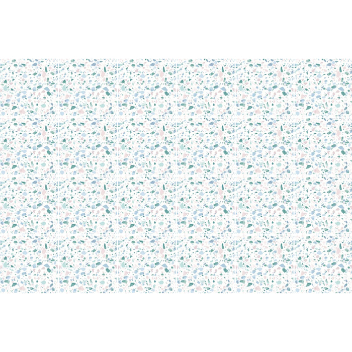 Sticker carrelage - Ambiance Sticker - 24 CARREAUX DE CIMENT TERRAZZO SANA - CARREAUX - 10x10cm