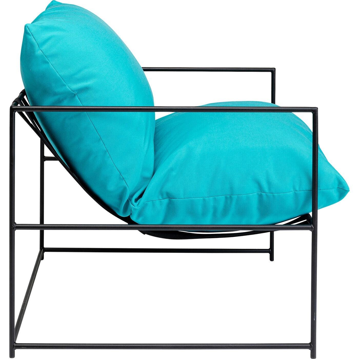 Fauteuil de jardin Cuby bleu Kare Design