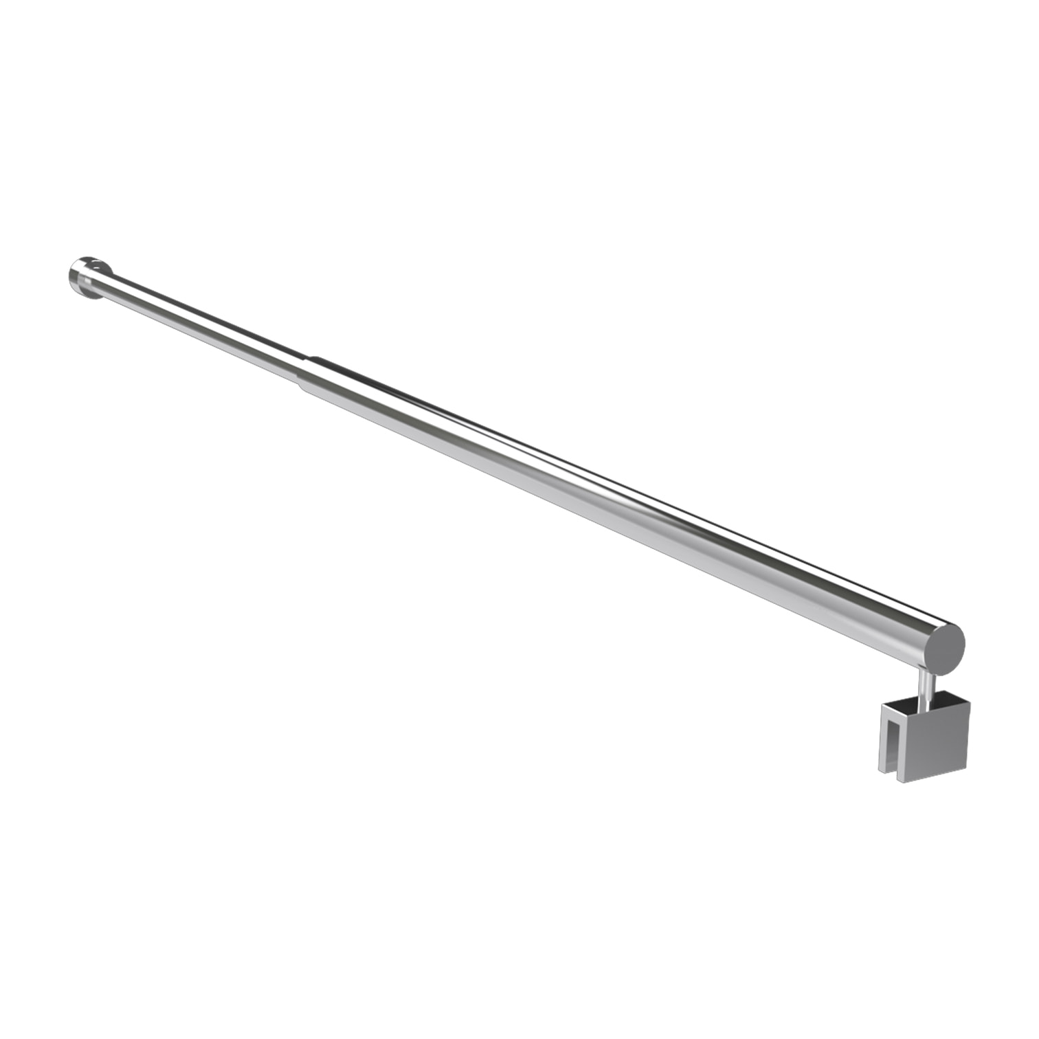 Barre de fixation extensible pour douche a l'italienne - extensible 70 a 100cm - Fixation murale