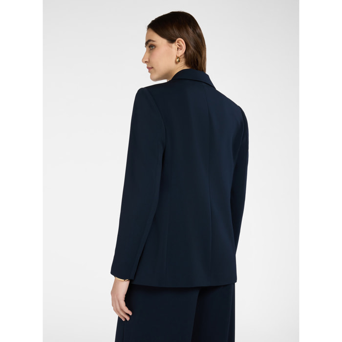 Elena Mirò - Blazer strutturato in cady - Blu