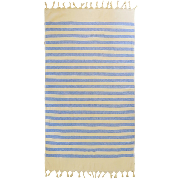 Fouta doublée éponge - Fidji Royal - 90x160cm - 340g/m²