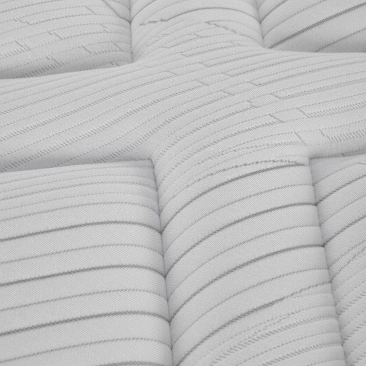 Ensemble Matelas Calliope mémoire de forme - 28cm + sommier tissu gris - 1 Place