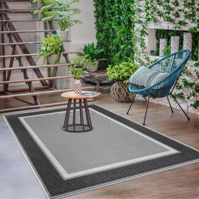 Tapis salon et chambre tissé motif simple RONI