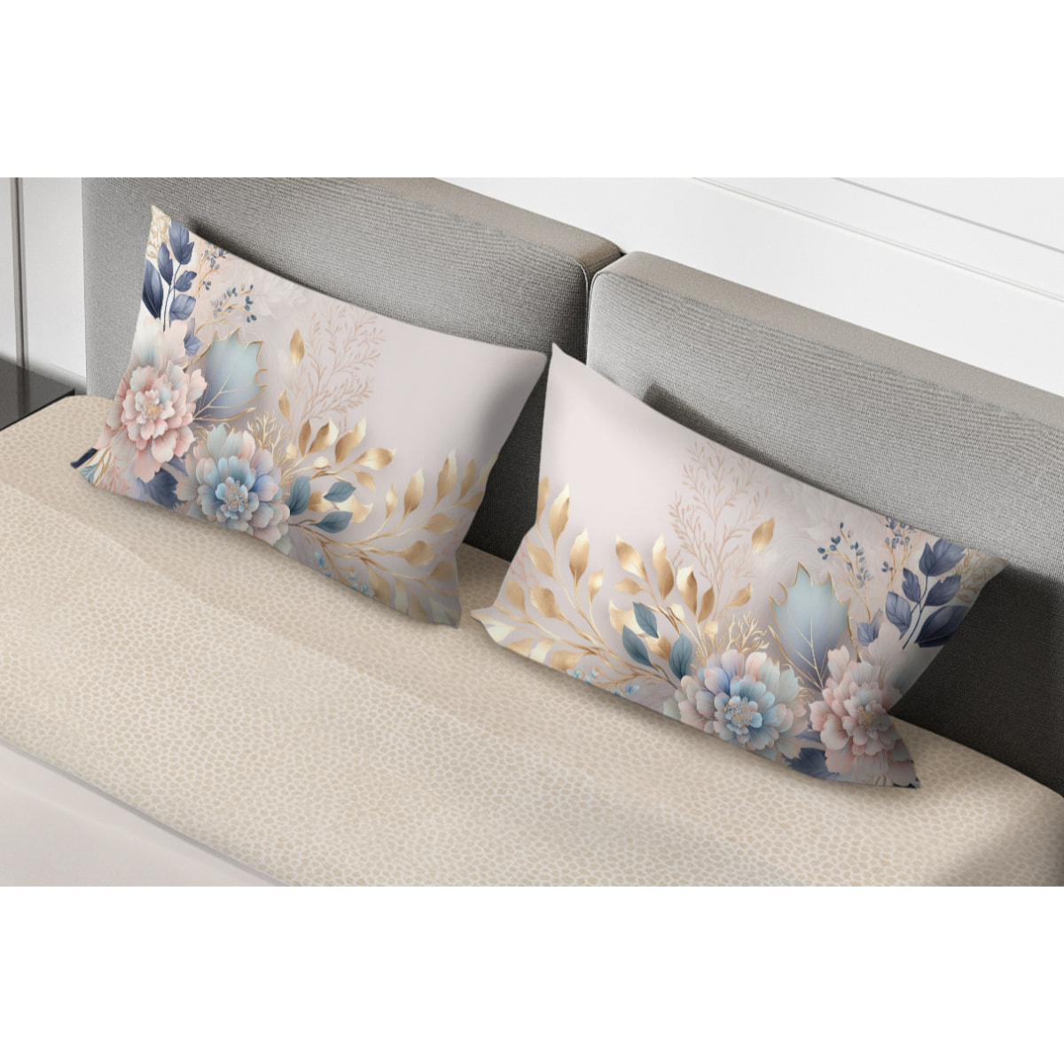 Completo letto fotografico Fine-Art IPERSAN Puro Cotone Camelia