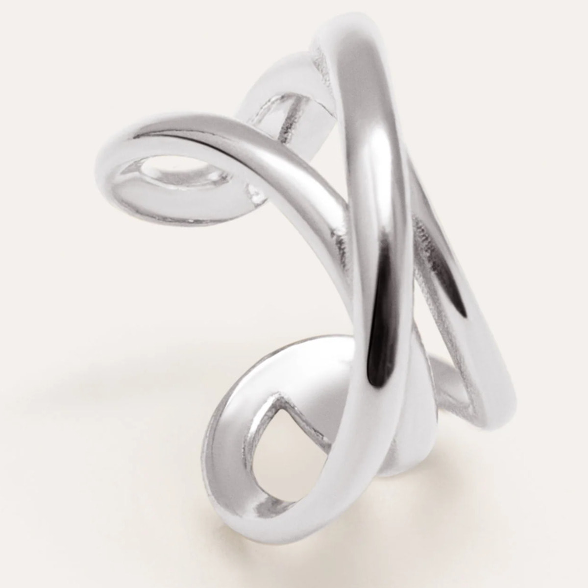 Pendiente Suelto Ear Cuff Triple Cross