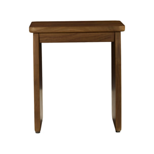 Table de chevet, table d'appoint exotique bois d'acacia (lot de 2) ASHA
