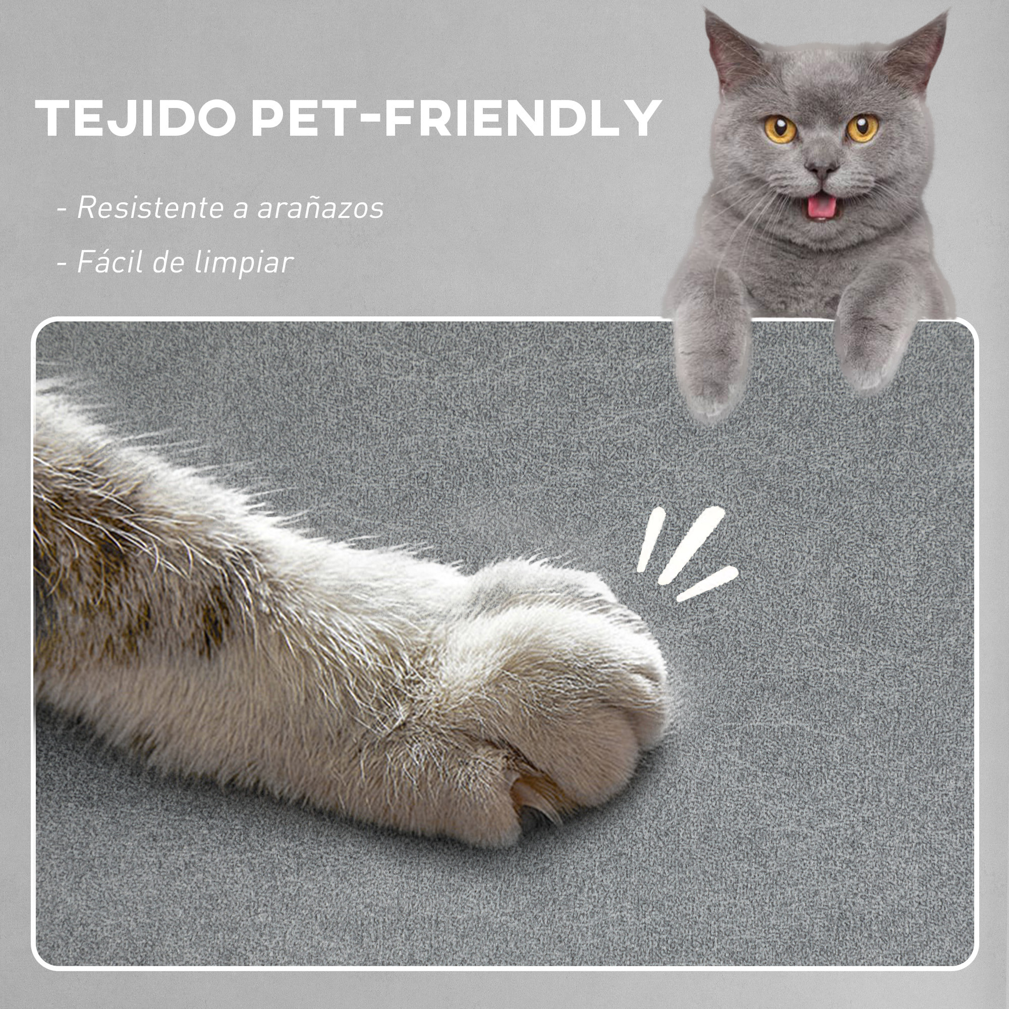 Sillón Relax Reclinable Eléctrico, con Calor Lumbar y Masaje Vibración, Sillón Masaje Relax, Motor Silencioso, Función de Memoria, Bolsillos, Control Remoto con USB, Tejido Pet-friendly, Gris