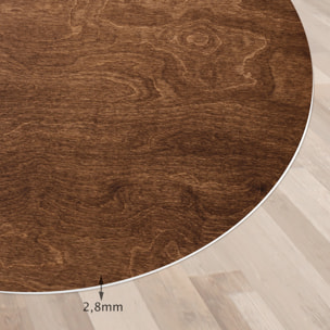 VINILIKO, set de 4 individuales de mesa Madera nogal 4u-[Diam] 40 cm