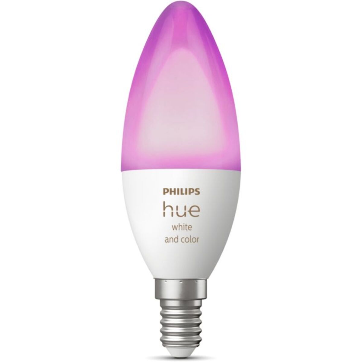 Ampoule LED connectée PHILIPS HUE E14 White&Color Ambiance Flamme