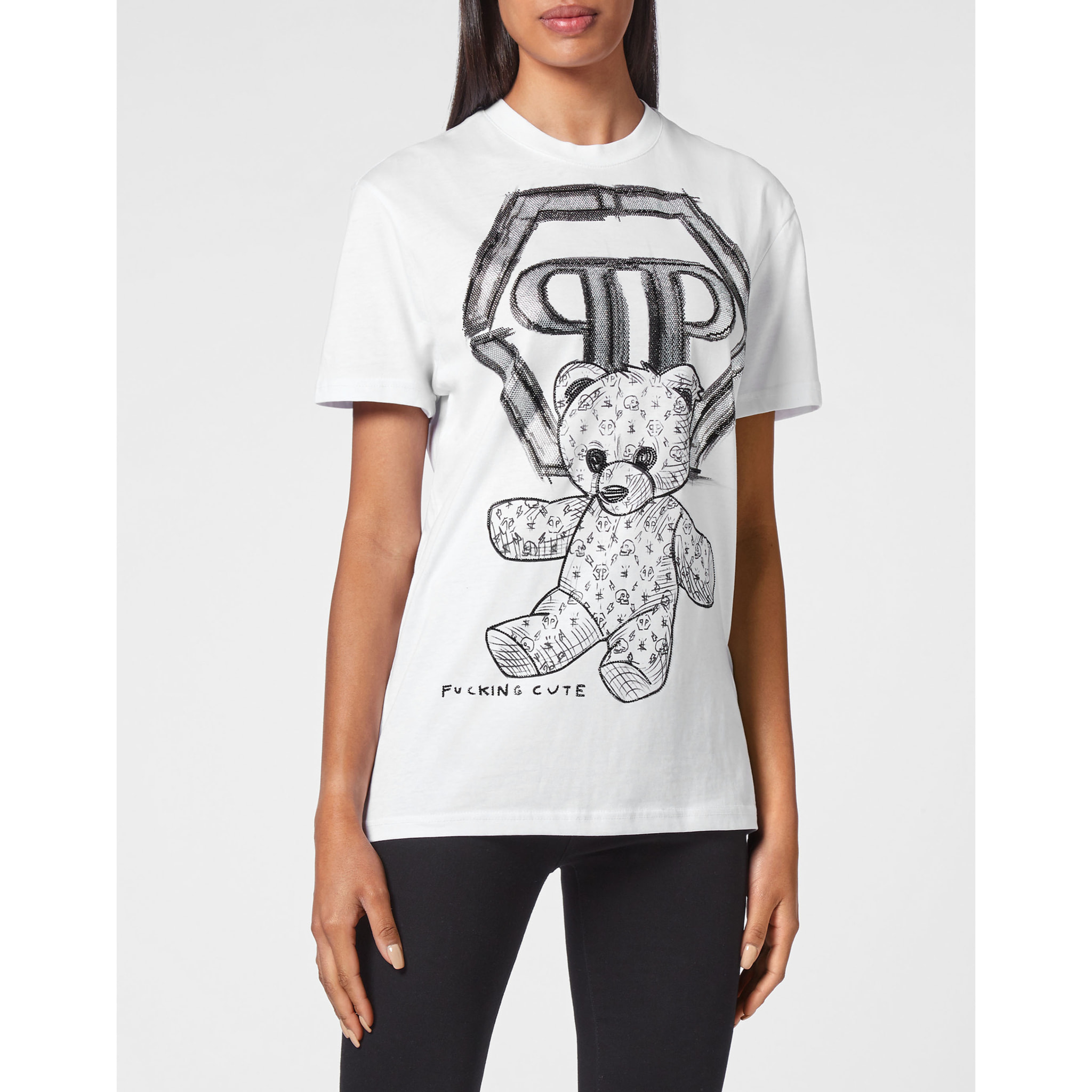 PHILIPP PLEIN Camiseta Cuello Redondo TEDDY