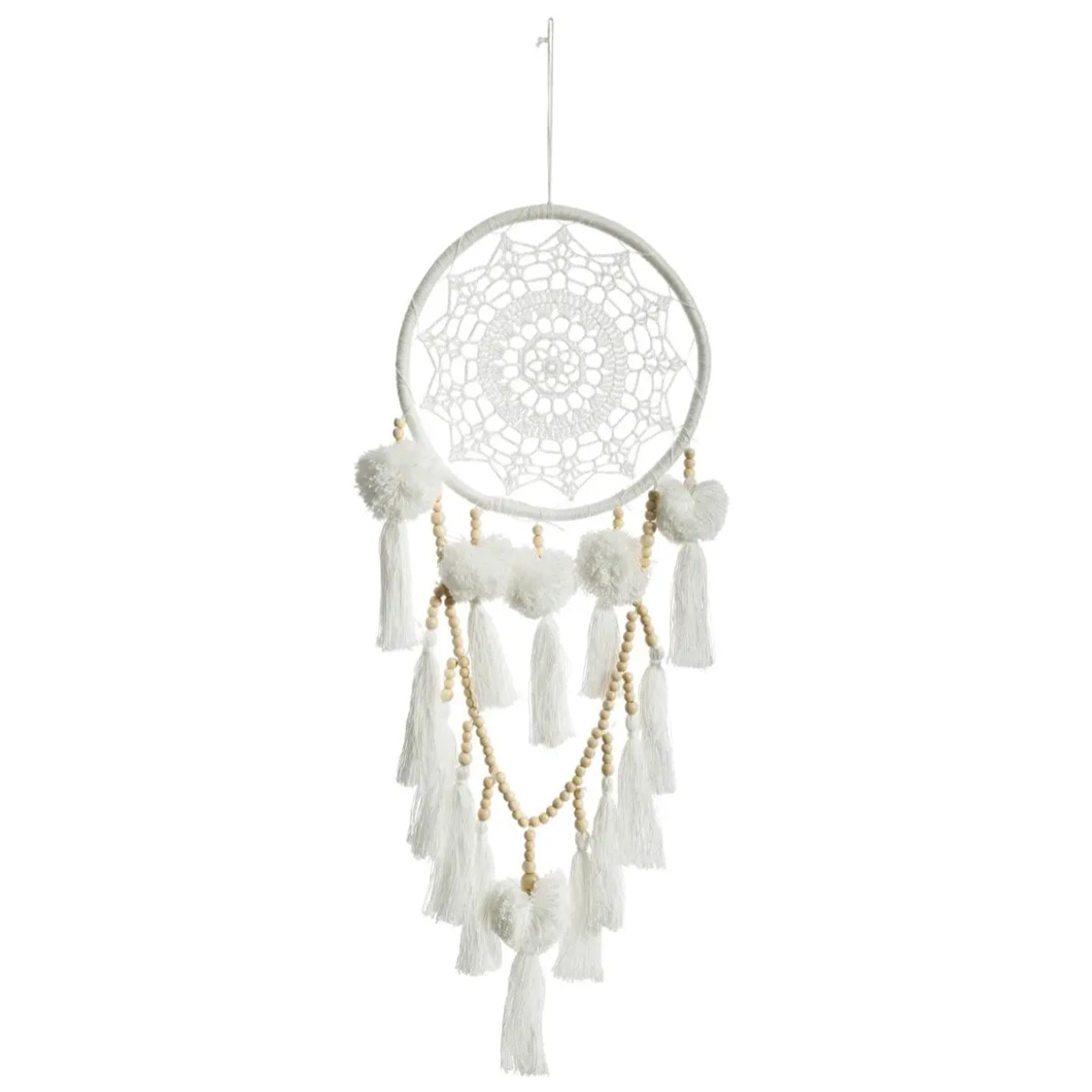 Attrape rêves "Été" blanc 20x56cm