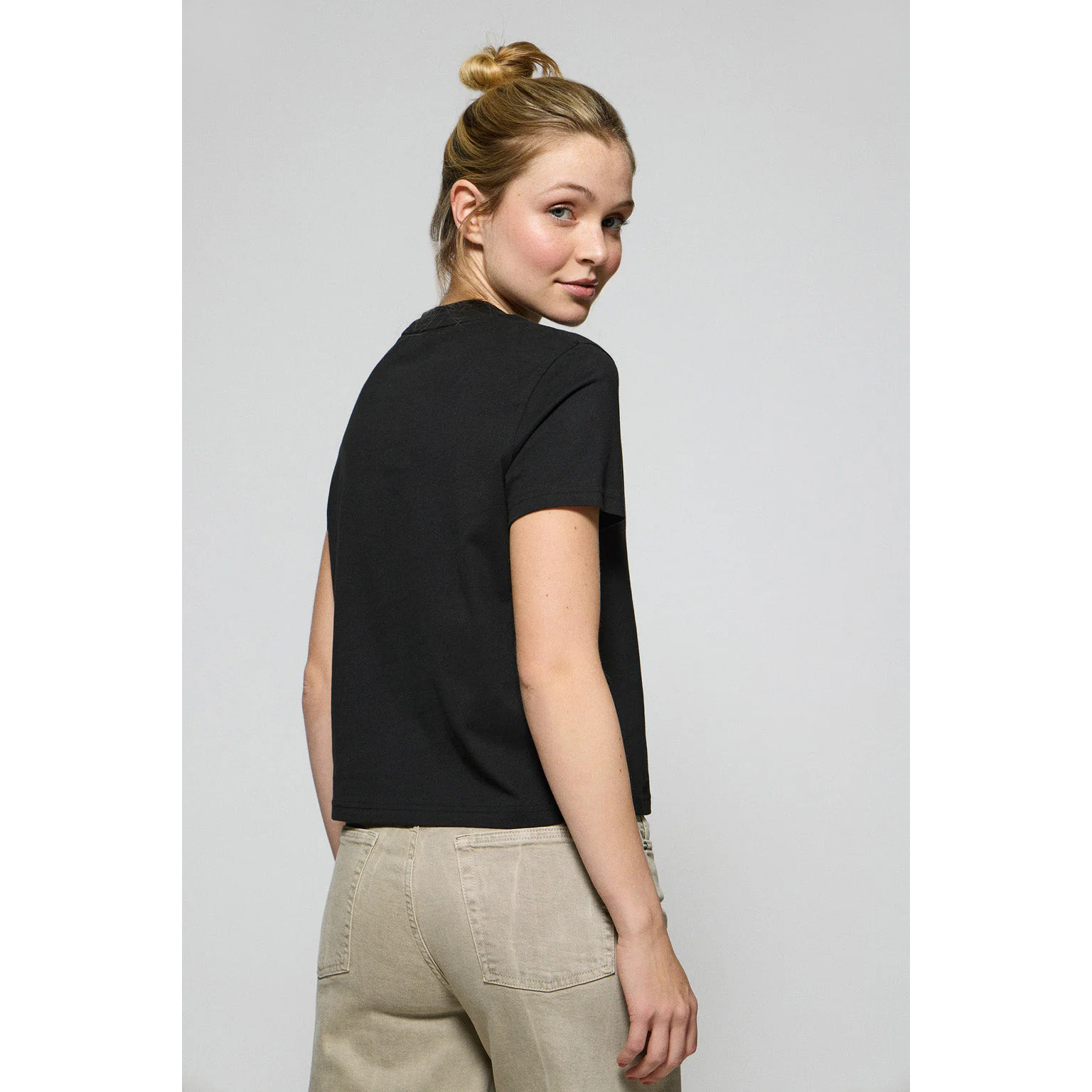 Maglietta Tori nera con logo Minimal Combo Polo Club