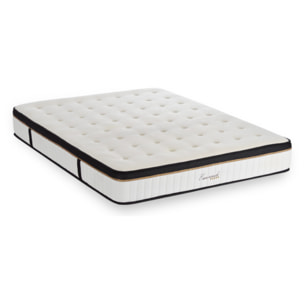 Matelas EMERAUDE | 2 Places | Mémoire de Forme - 24cm - Accueil moelleux, soutien ferme