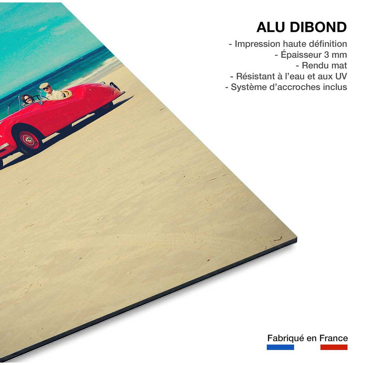 Tableau red car Tableau alu Dibond