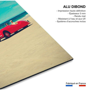 Tableau red car Tableau alu Dibond