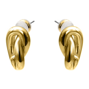 Pendientes Vasho acabado oro amarillo 18k