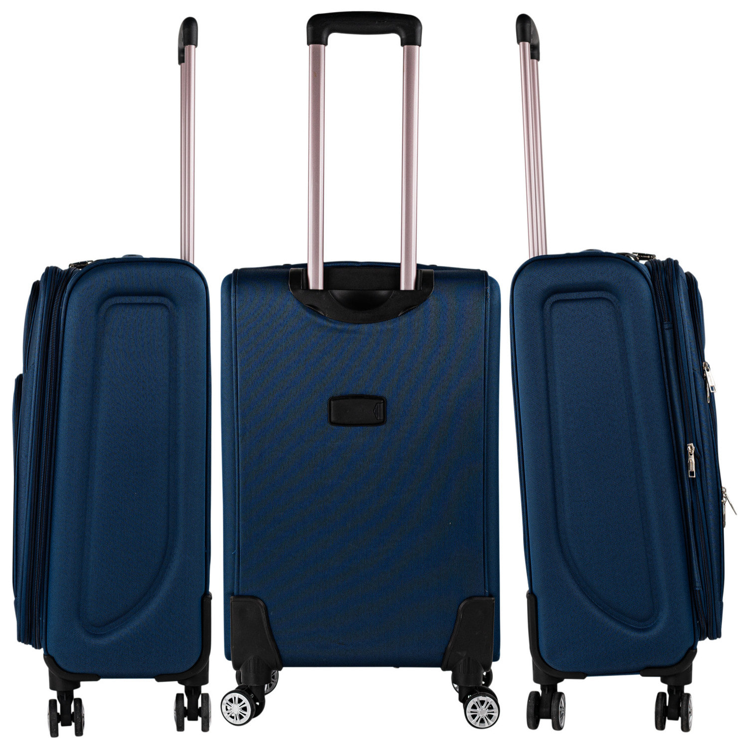 Juego De Maletas Semi-Rígidas Eva Itaca Bergamo Marino