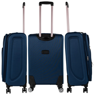 Juego De Maletas Semi-Rígidas Eva Itaca Bergamo Marino