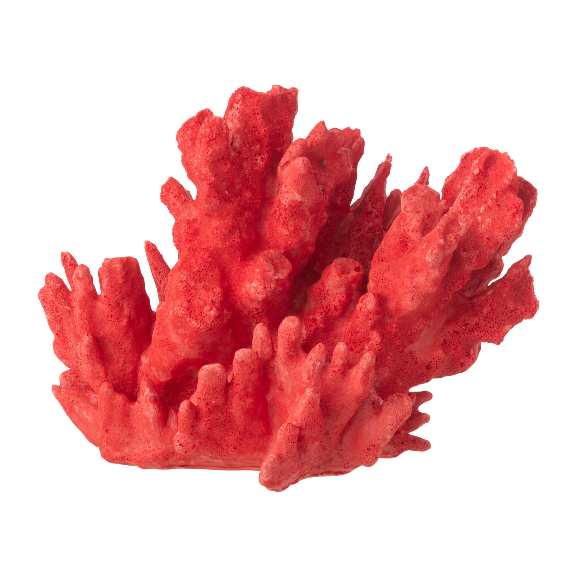 J-Line Corail décoratif - polyrésine - rouge - large