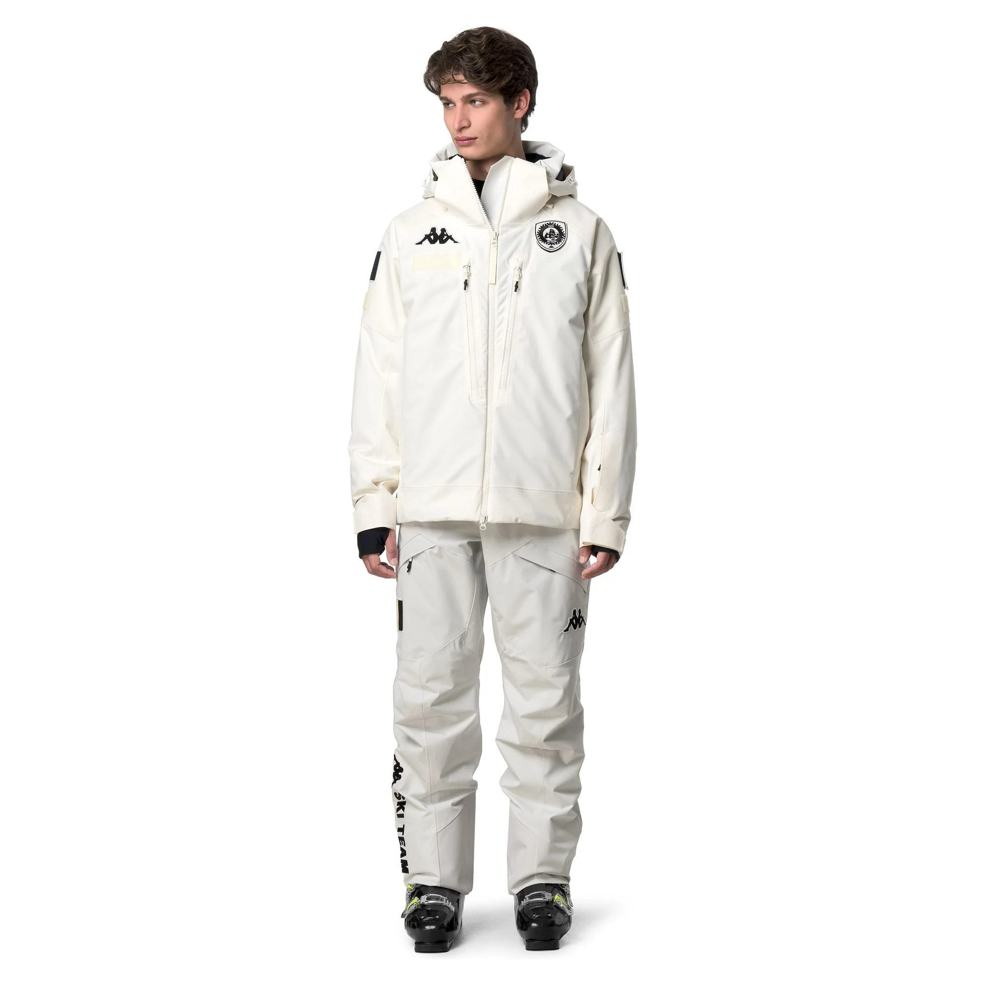 Kappa - Pantaloni Uomo Donna Bianco - 6Cento 622C Premium