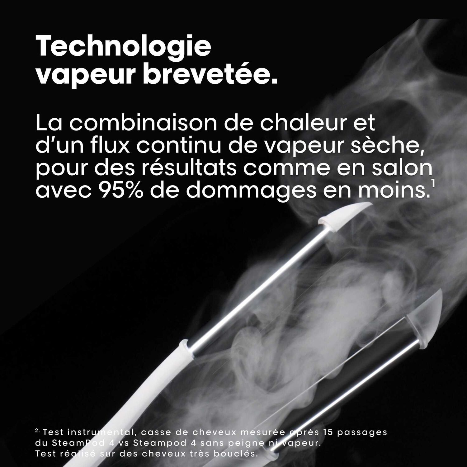 Steampod 4 - Pack Lisseur-Boucleur Professionnel à la Technologie Vapeur Brevetée & Soin 3-en-1 50 ml