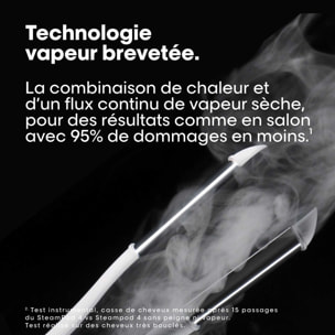Steampod 4 - Pack Lisseur-Boucleur Professionnel à la Technologie Vapeur Brevetée & Soin 3-en-1 50 ml