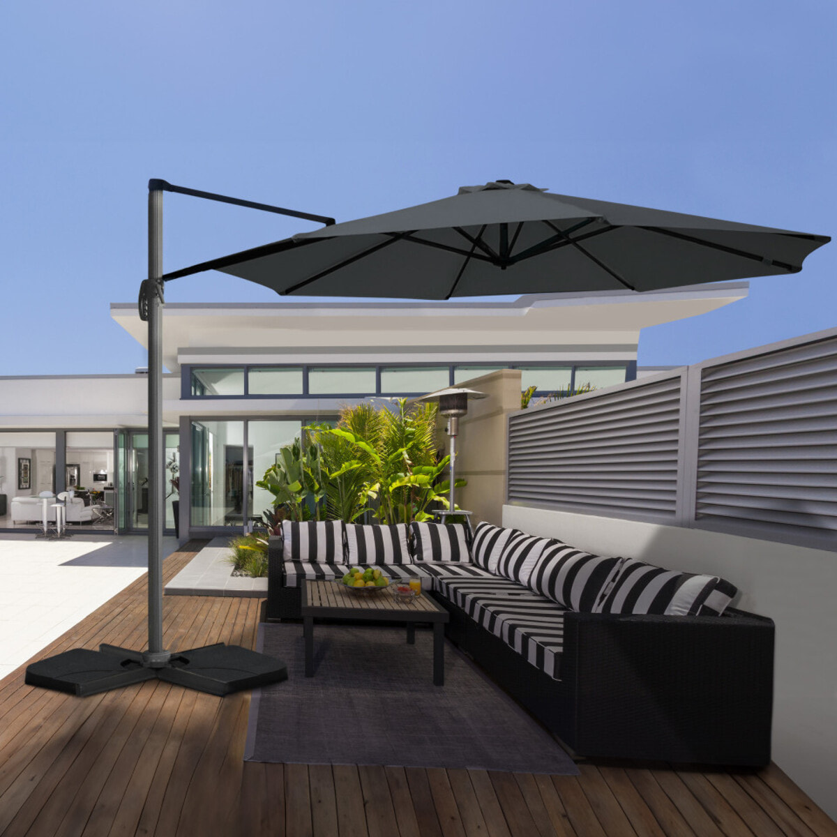 Parasol Sombra 360° rond Ø3m + housse