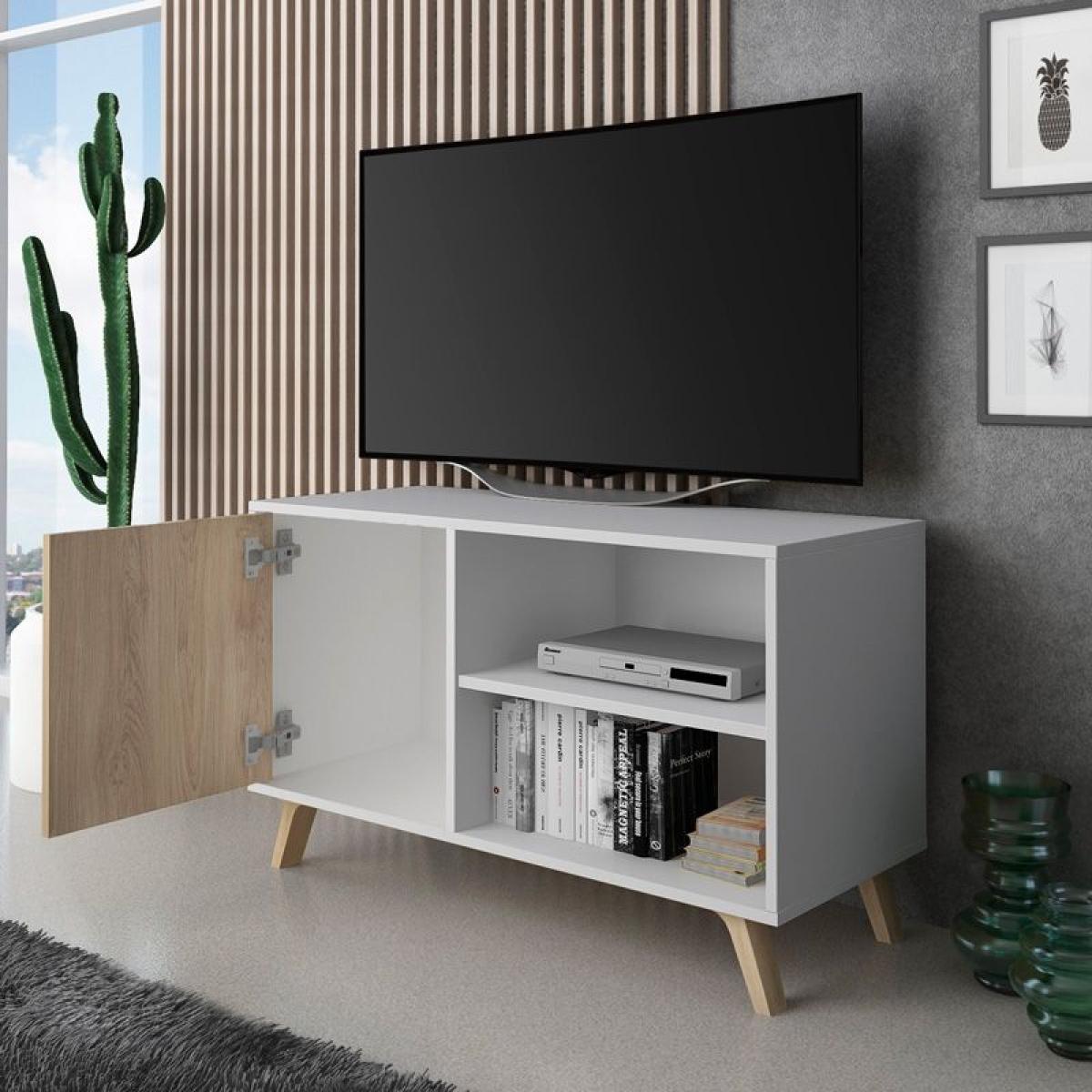 Mueble TV Wind 100 Blanco - Puccini