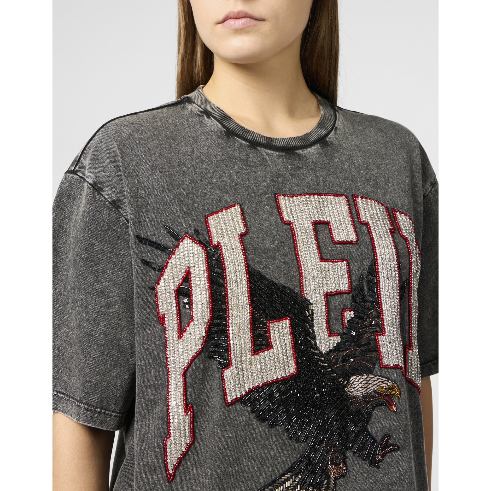 PHILIPP PLEIN Camiseta Cuello Redondo Ss EAGLE