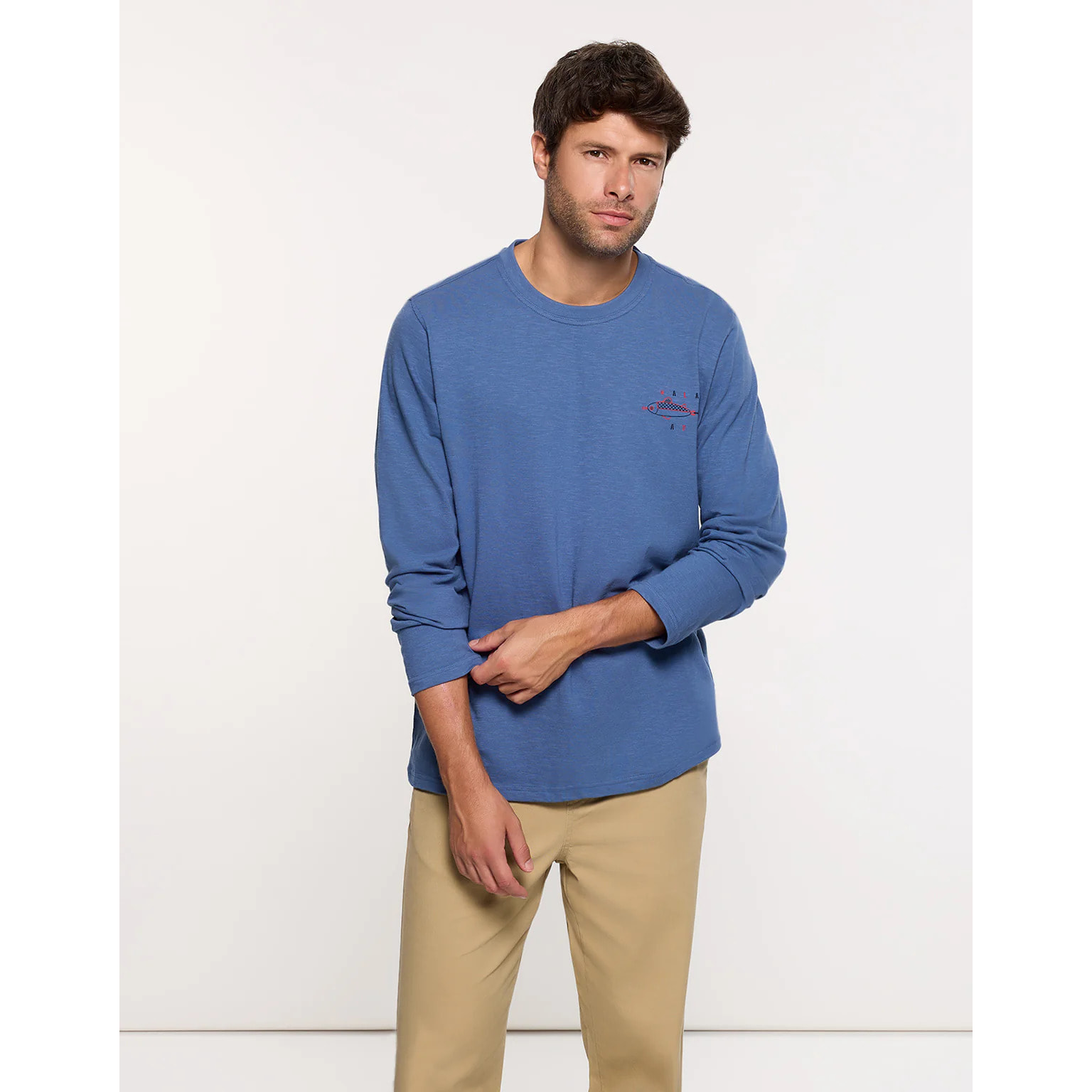 Camiseta Manga Larga Azul - Bubito