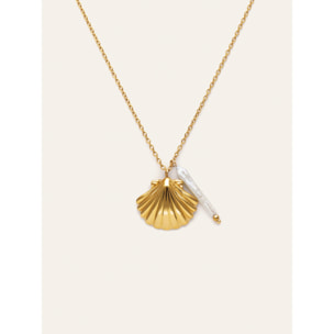 Collana Irida Acciao Placcato Oro